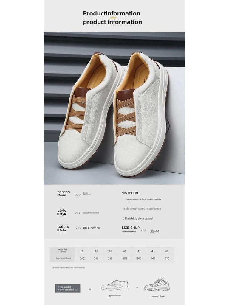 Scarpe da Uomo in Pelle Senza Lacci - Tendenza Autunno 2024: Suola Morbida, Vera Pelle, Stile Casual e Business