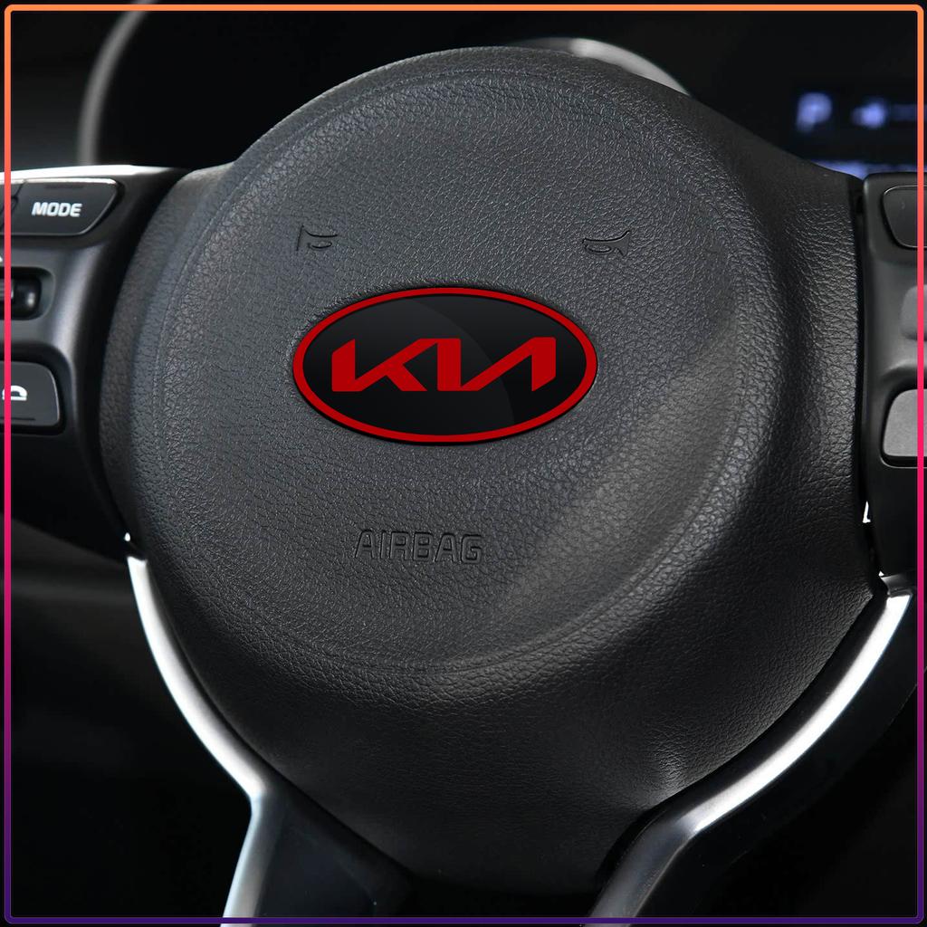 1Pcs ABS Car Steering Wheel Center Emblem Sticker Accessories For KIA Ceed Sportage Rio K5 K6 K7 K8 Optima Cerato Proceed Venga Sedona Forte