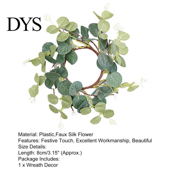 Garland Decor Wreath Handmade Realistic Plastic Vivid Holiday Festive Touch for Home