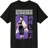SSN 1  Unisex's Black Crew Neck Short Sleeve T-Shirt