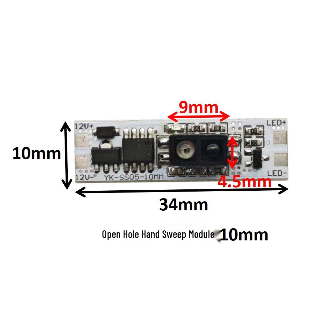 

Xingyaokang 8мм Індукційне світло для шафи з керуванням рухом руки - Активація рухом, Безконтактне перемикання Hand-Sweep Induction 60W Bare Board