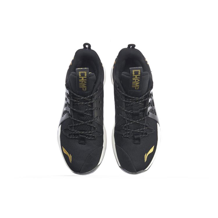 Saison 2018-2019 CBA Meister Schuhe Glory Edition - Schwarz/Gold | LINING Sonic VII LOW Sneaker ABAP033-7