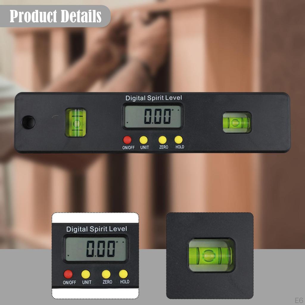 4×90 Degree Digital Inclinometer with Display, Precision Gauge, Angle for Woodworking And DIY