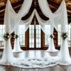 10/5/3/2/1M Wedding Tulle Backdrop Curtains,Sheer Backdrop Curtains,Birthday Party Baby Shower,Photography Backdrop Decoration