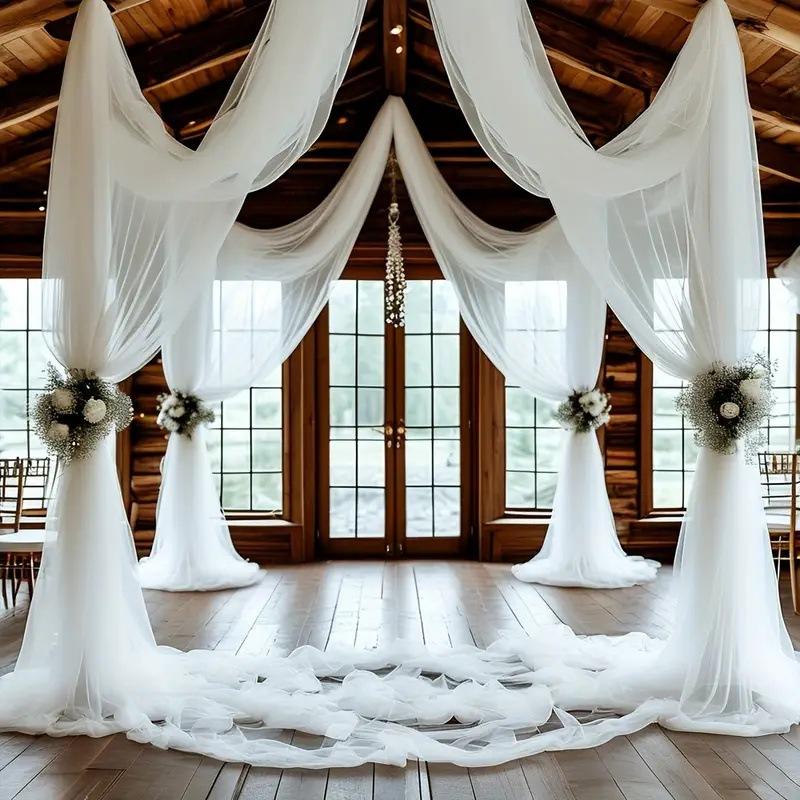 10/5/3/2/1M Wedding Tulle Backdrop Curtains,Sheer Backdrop Curtains,Birthday Party Baby Shower,Photography Backdrop Decoration