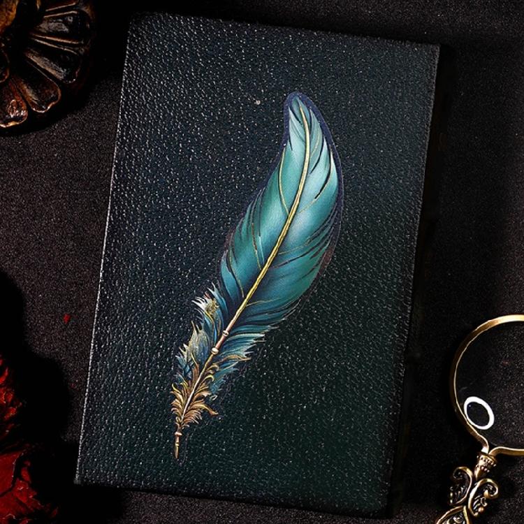 5Pcs Retro Gold Foil Feather Sticker Adhesive PET Sticker Water Resistant Decorative Sticker for Journal Photo Album