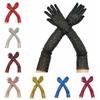 Solid Color Glittering Gloves Long Masquerades Party Mittens Fashion Sequined Gloves  Lady