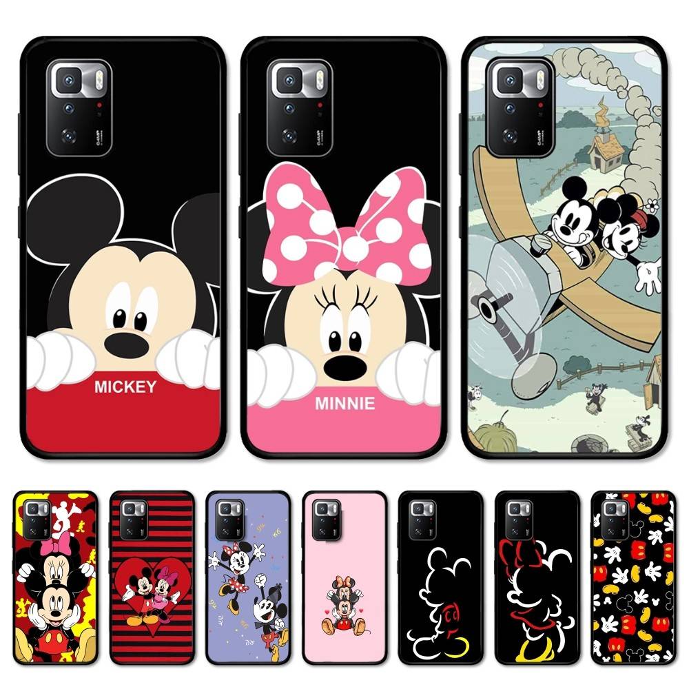 M-Minnie M-Mickey Phone Case For Redmi Note 4 X 5 A 6 7 8 T 9 9S 10 11 11S 11Epro Poco M3 pro