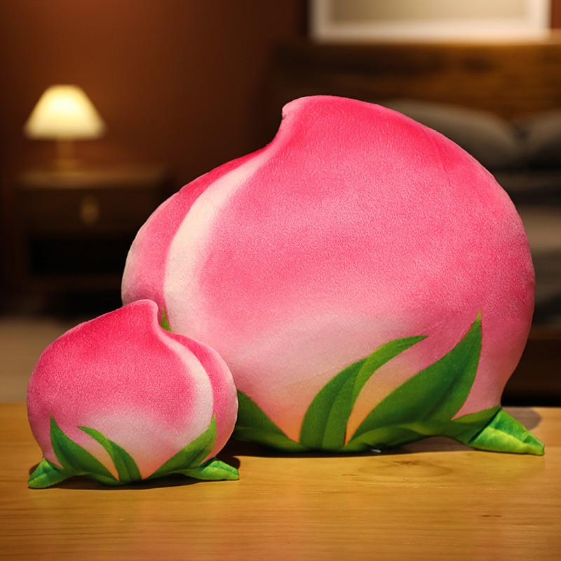 Cartoon Peach Honey Plush Toys Good Fortune Symbols Special Gifts Occasions