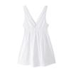 Fashion Style 2024 Summer New Arrival Women's Clothing Stylish V Neck All-Match White Embroidery Stitching Mini Dress