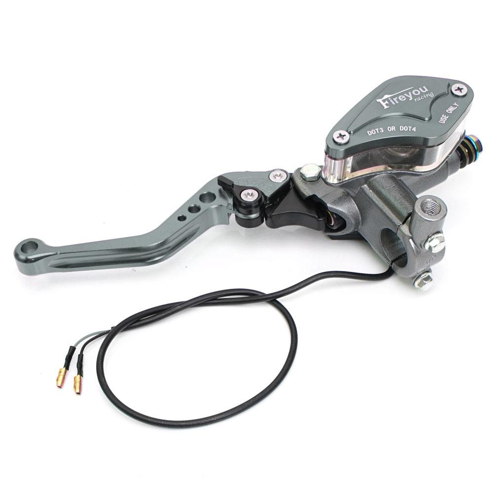 Motorcycle Hydraulic Brake Clutch Lever Pump Front Master Cylinder for Motocross Dirt Pit Bike ATV Quad Moped Buggy Go Kart