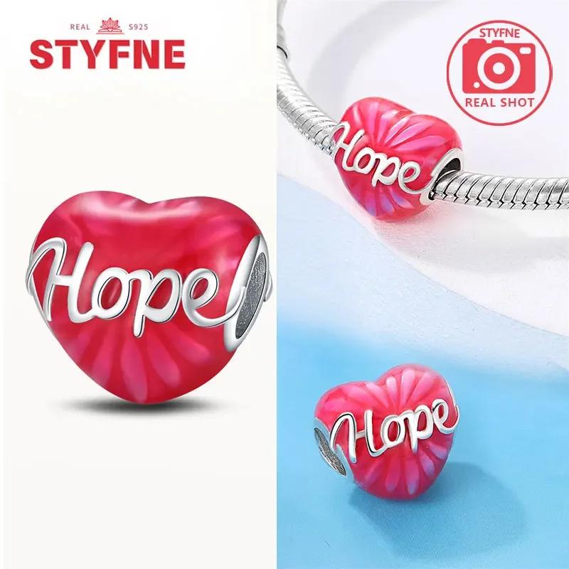 Copperromantic Heart Series Charms Hope Lovecopper Beads Fit Original Bracelet Diy Fine Jewelry Gifts For Women Making