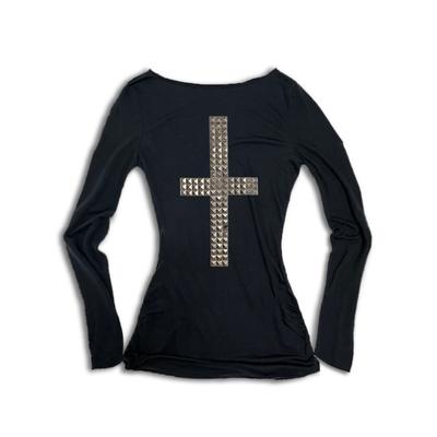 TrendHub Summer Harajuku Y2k Cross Rhinestone Crop Top American Style Hot Girl Sexy Top Slim Fit Chic Crop Top Goth Hip Hop High Street