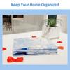 5 Pack Vacuum Bag with Manual Pump Reusable Vacuum Storage Bags Leakproof Space Saver Sealer for Home Travel Bedding Clothes