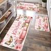 1Pcs Anti Fatigue Kitchen Rugs,Flowers Print Waterproof Non-Slip Thick Cushioned Kitchen Mat Heavy Duty Comfort Standing Mat for Kitchen