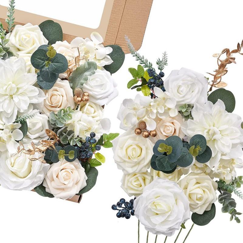 Künstliche Blume Geschenkbox Falscher Blumenstrauß DIY Hochzeitsdekoration Strauß