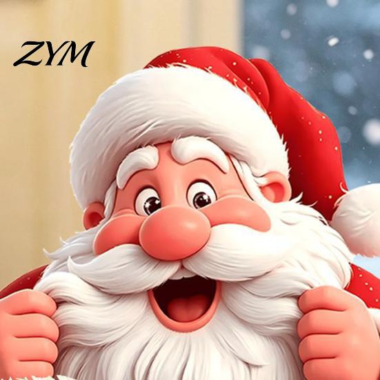 Christmas Home Decorations Peeking Santa Claus Static Window Cling, 3D Effect Holiday Gift for Sticker, Reusable Glass Decal Decor Xmas Party Supplies
