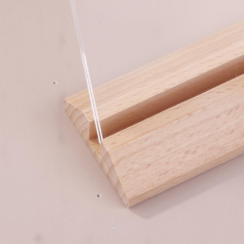 A4/A5/A6 Table Top Acrylic Sign Holder Stand Double Sided Clear Picture Frames Sign Holder Menu Recipe Display Cards Signboard