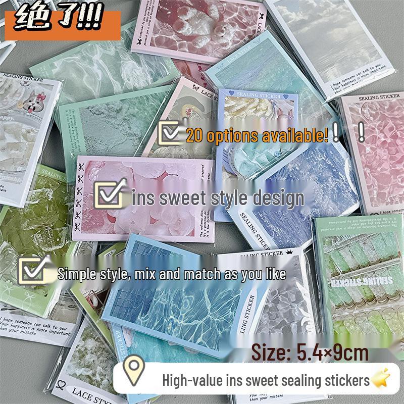 Stylish High-Value Sealing Stickers: Cute Cartoon Strip Stickers for Journals