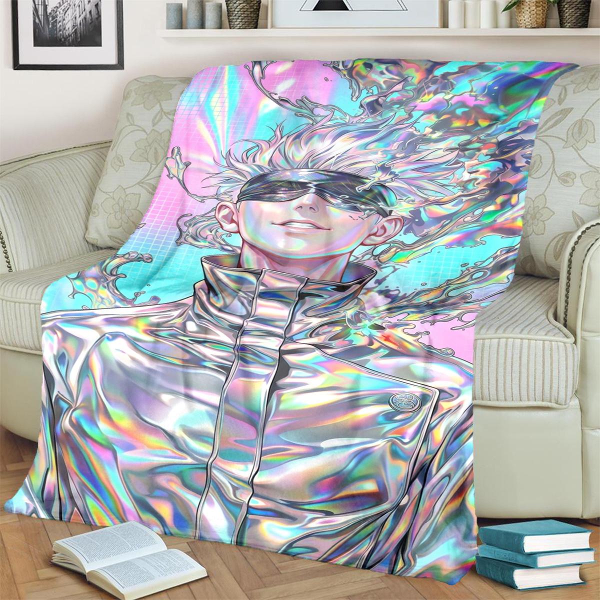 

Jujutsu Kaisen Flannel Blanket for Bedrooms, Sofas, Beds, Chairs, Picnics, Travel Warm and Cozy 75x90cm