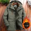 Cappotto Imbottito Lungo da Uomo per Autunno e Inverno, Casual da Esterno, Vestibilità Larga, Caldo e Spesso