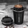 Skládací kávový filtr Přenosný nerezový odkapávací držák na kávu Nálevka Košík na čaj Opakovaně použitelný držák na čajovou konvici Překapávač na kávu