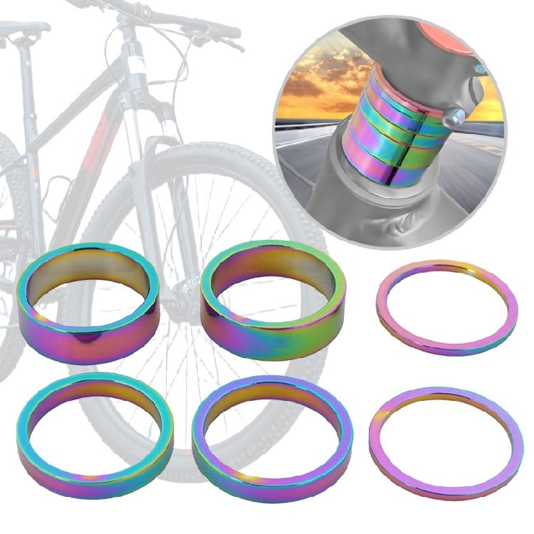 Road Bikes Handlebar Stem Washer Rings Front Fork Bicycles Part Mountain Bicycles Aluminum Alloy Headset Fork Spacers