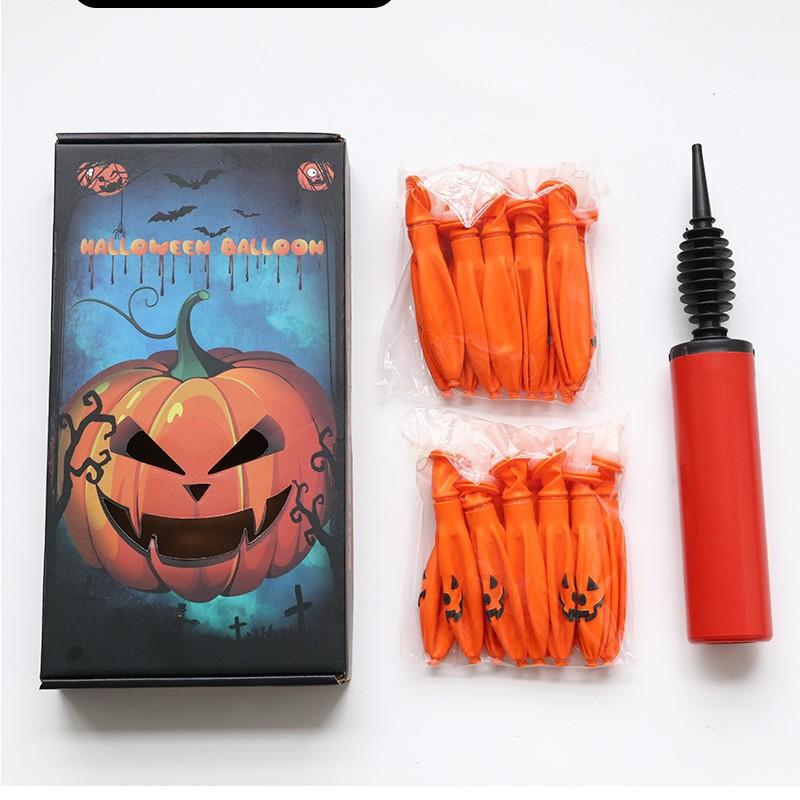 Halloween Party Decorations Jack-O-Lantern Balloons, Glowing Ghost Festival Pumpkin Emoji Ornament Balloons