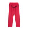 Mens Hip Hop Streetwear Fleece Pants Rhinestone-Embellished Straight Leg Casual Winter Trousers Youth