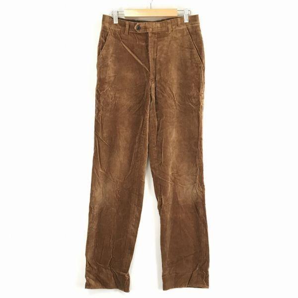 

USED/Japan Made Paul Smith Velour Pants W76 Inseam 77cm Brown Made in Japan