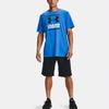 Under Armour Casual Crew Neck Sports Breathable Loose Straight Short Sleeve T-Shirt Men Tops Bright-Blue 1326849-787