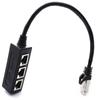 Rozbočovač LAN Ethernetová síť Rj45 Konektor Rj45 Rozbočovací adaptérový kabel