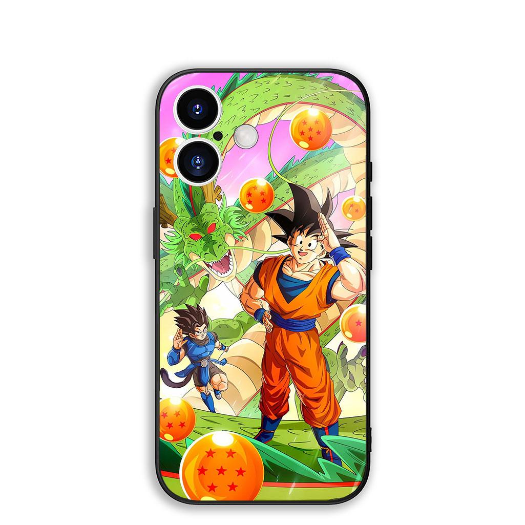 

Cover for Apple iPhone 16 15 14 11 Pro Max 6 7 8 Plus + SE2 SE3 SE 2022 2020 8+ Phone Case Android 18 Dragons Gokus Balls Super iPhone 14 Plus