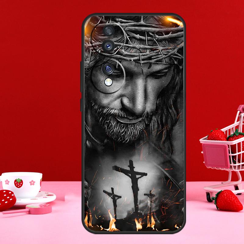 מריה הבתולה וישו לכבוד מארז ל-Honor Magic 6 Pro 5 Lite 50 70 90 עבור Honor X8a X9a X7 X8 X9 X6a X7a X8b X9b כיסוי