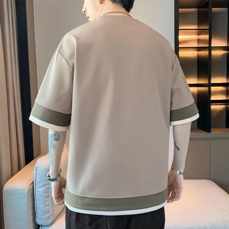 Summer Oversized 8XL Men's T-Shirts Drop Shoulder Male T-shirts Clothes Man Top Tees