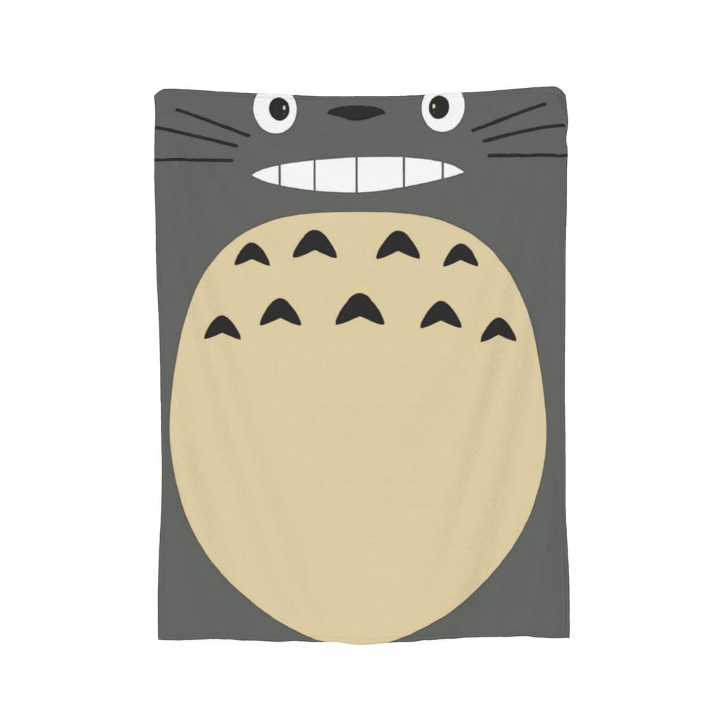 Cute T-Totoros Blanket Super Soft Warm Cartoon Grey Totoro Throw Blankets for Sofa 50x60 Inch Multi-size Bedding Throws