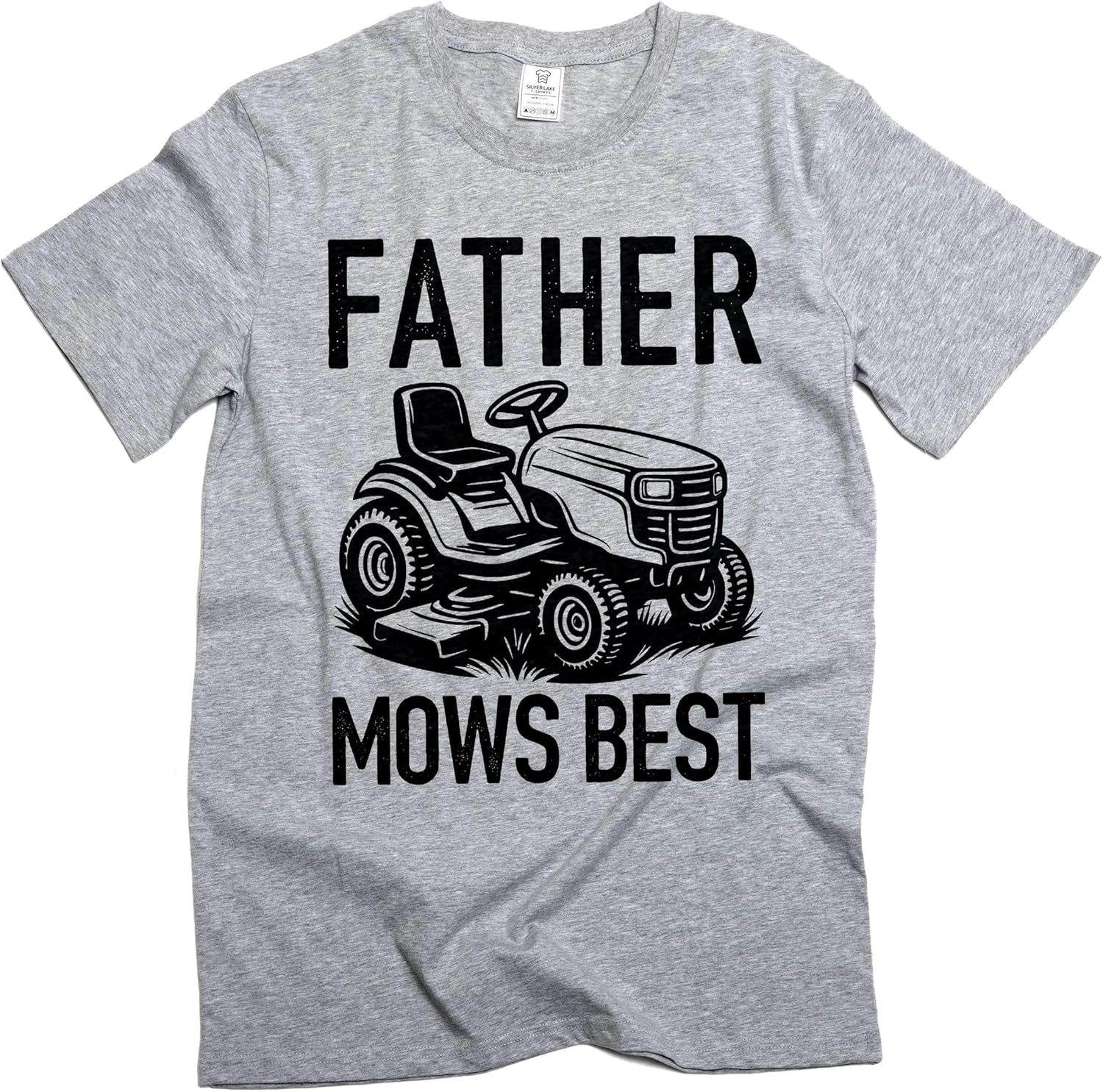 

Men s Father Mows Best Funny T-Shirt Lawn Funny dad Grass Cutting Mowing tee Shirt Father s Day Tee S разноцветный