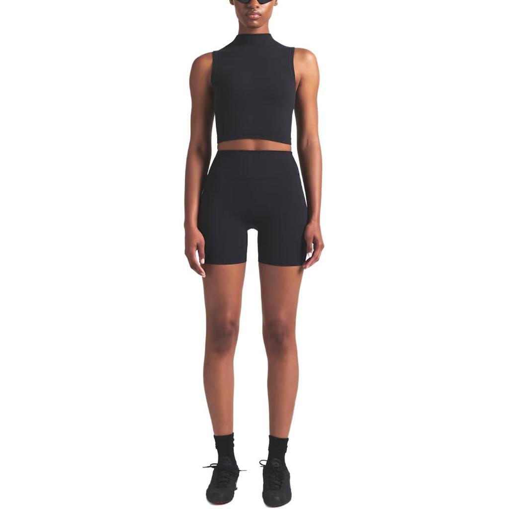 Nike SKIMS Vintage Seamless Women's Mock-Neck Long-Line Bra TPTNK2954-OBD
