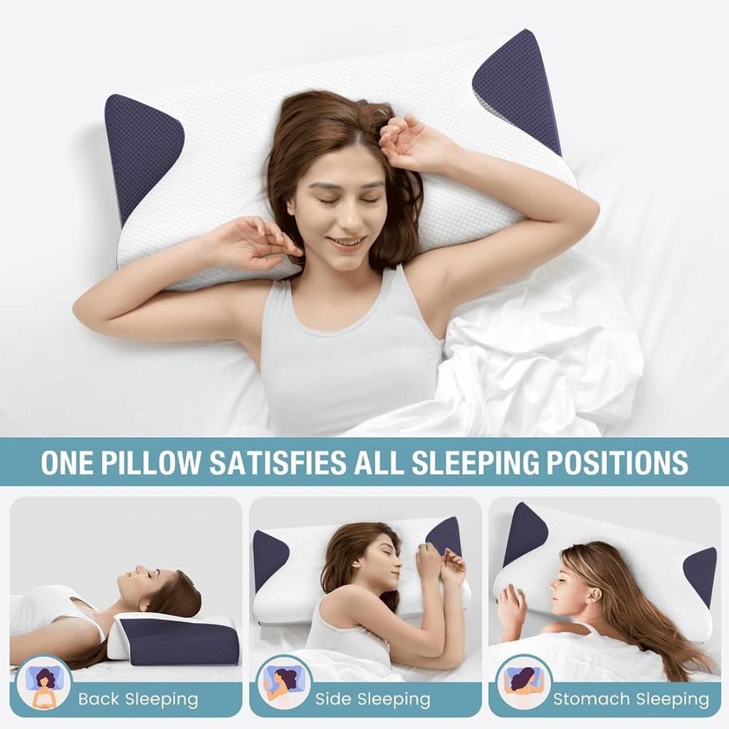 Butterfly-shaped Pillow Memory Foam Butterfly Pillow Slow-rebound Zero-pressure White