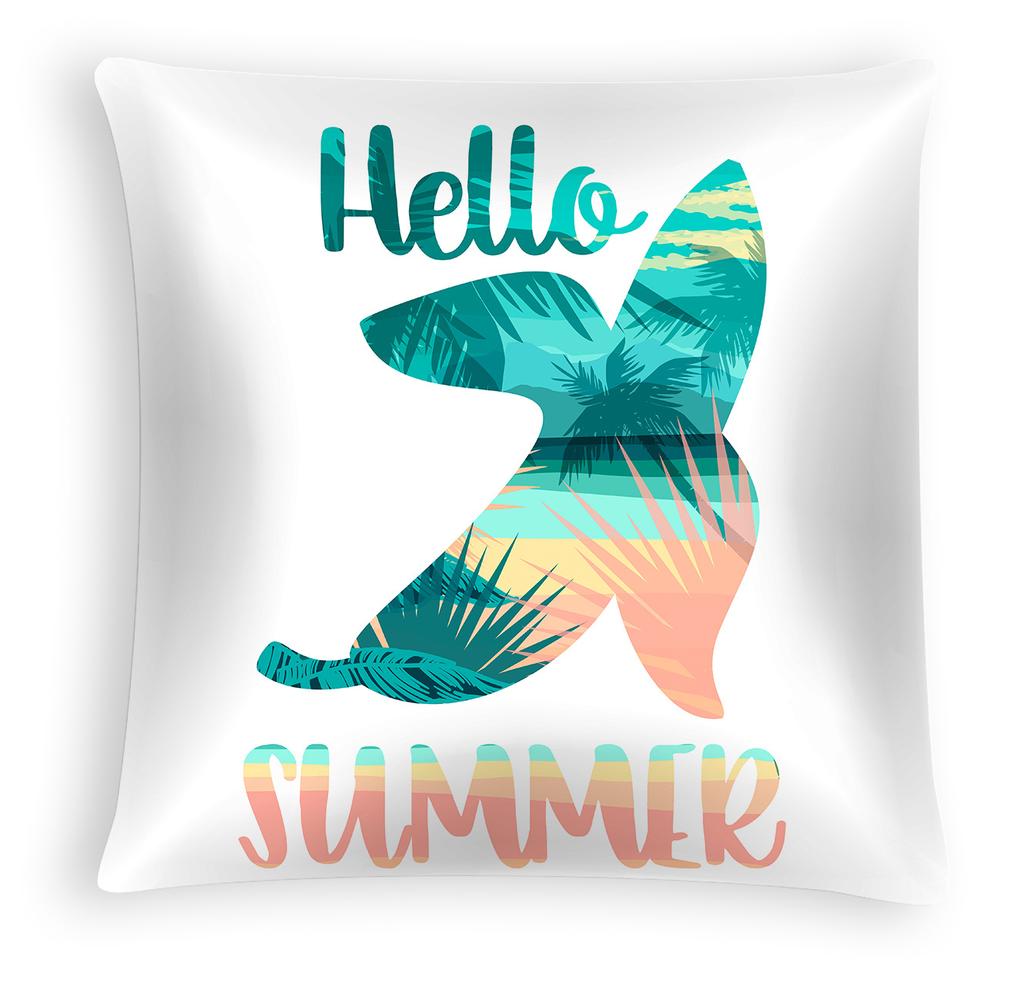 Pineapple Leaf Pillowcase, Nordic Peach Skin Velvet Printed Home, Car and Office Pillow and Cushion Cover