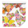 Butterflies and Colorful Flowers Wallpaper for Living Room and Bedroom 50x1000