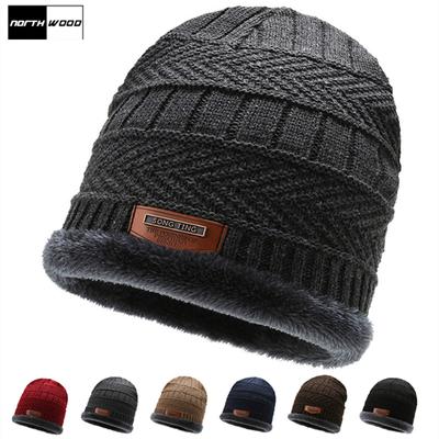 Berretto invernale classico da uomo Cappelli lavorati a maglia da donna Addensare caldo passamontagna Cappello da sci Berretto autunnale da uomo