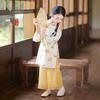 Girls' New Chinese Style Floral Hanfu Set