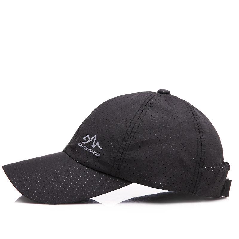 Hat Men's Fashion Punching Versatile Baseball Cap Outdoor Sunscreen Summer Shade Quick Drying Breathable Cap