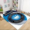 Custom Name Charlotte Football Club Crest Carpet Rug Customizable Soft Washable Anti-Slip Home Living Room Sofa Mats Personalized Rug. 0909250