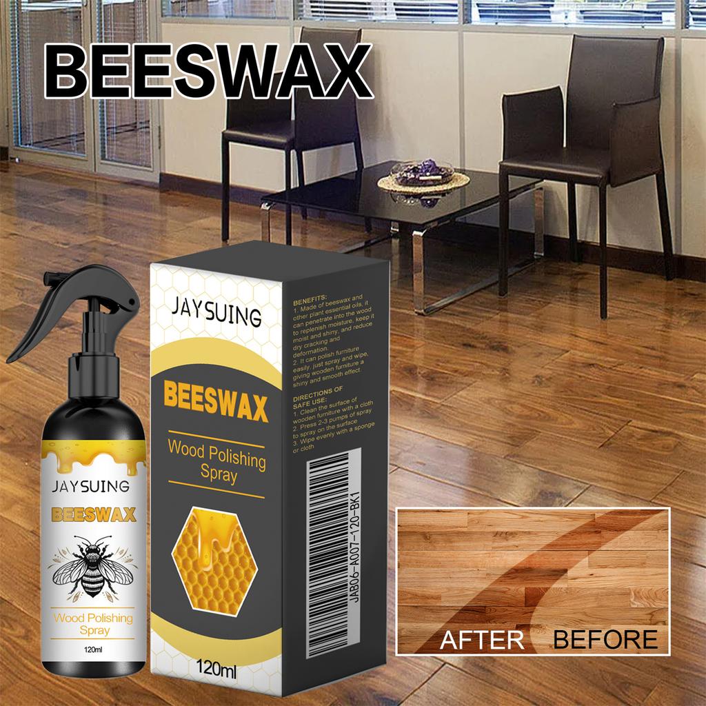 150ml Wood Polish Natural Beeswax Spray For Wood Long Lasting Buffable Waterproof Wax for Regular Hardwood Floors