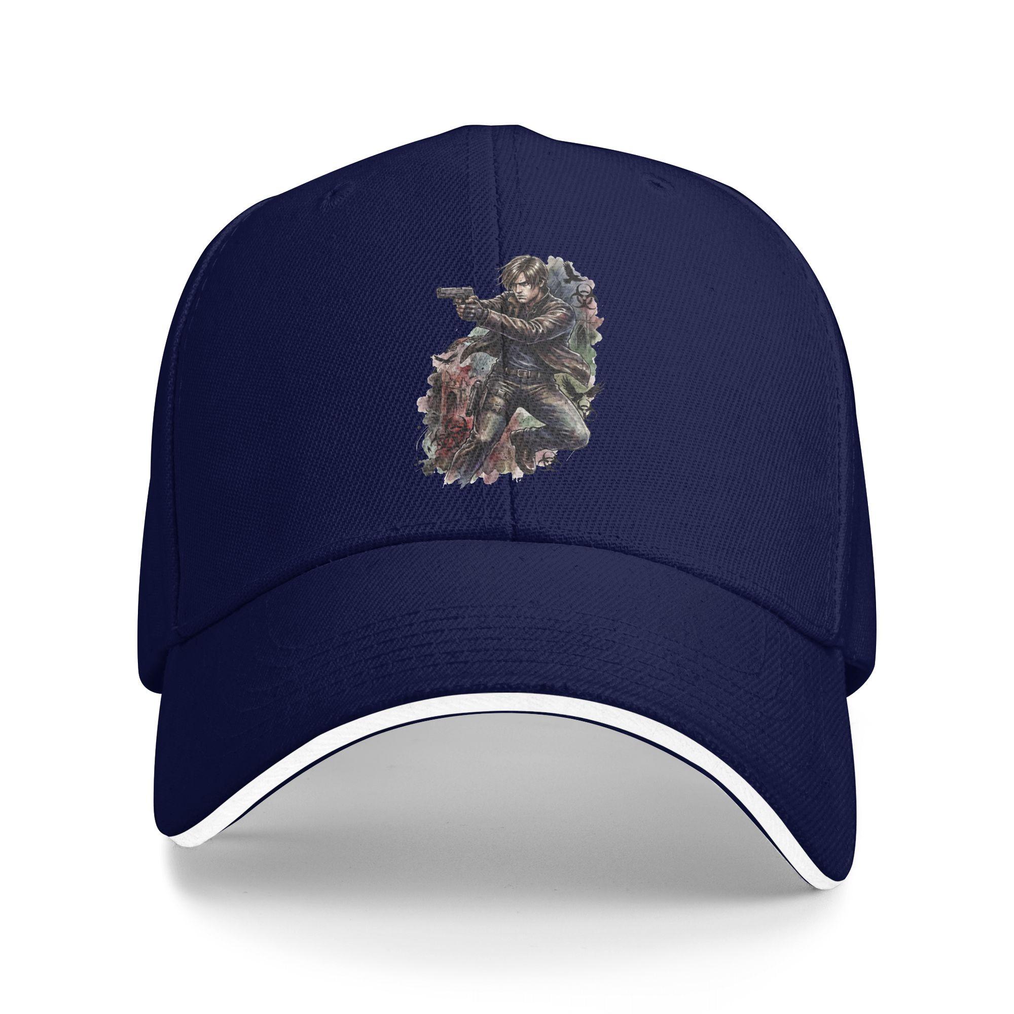 

Residents Evils RE9 Leon Kennedy Survivor Guilt Raccoon City Tribute Design Baseball Cap Casual Men Women Trucker Hat Hot Sale As Picture