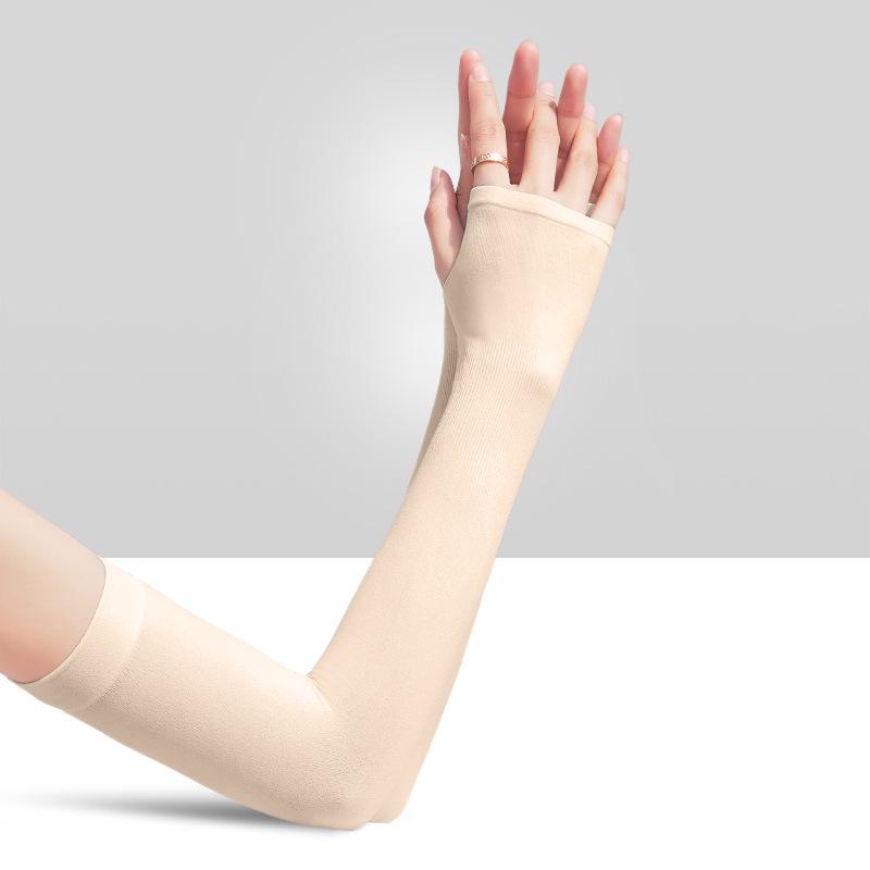 

Рукава Ice Silk UV Protection для женщин и мужчин - летние нарукавники для езды на велосипеде и спорта на открытом воздухе 26g Deluxe