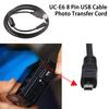 USB Cable 150cm Long Easy Connection Stable Transmission High Speed Transfer UC-E6 8 Pin Camera Mini USB Data Cable for Nikon