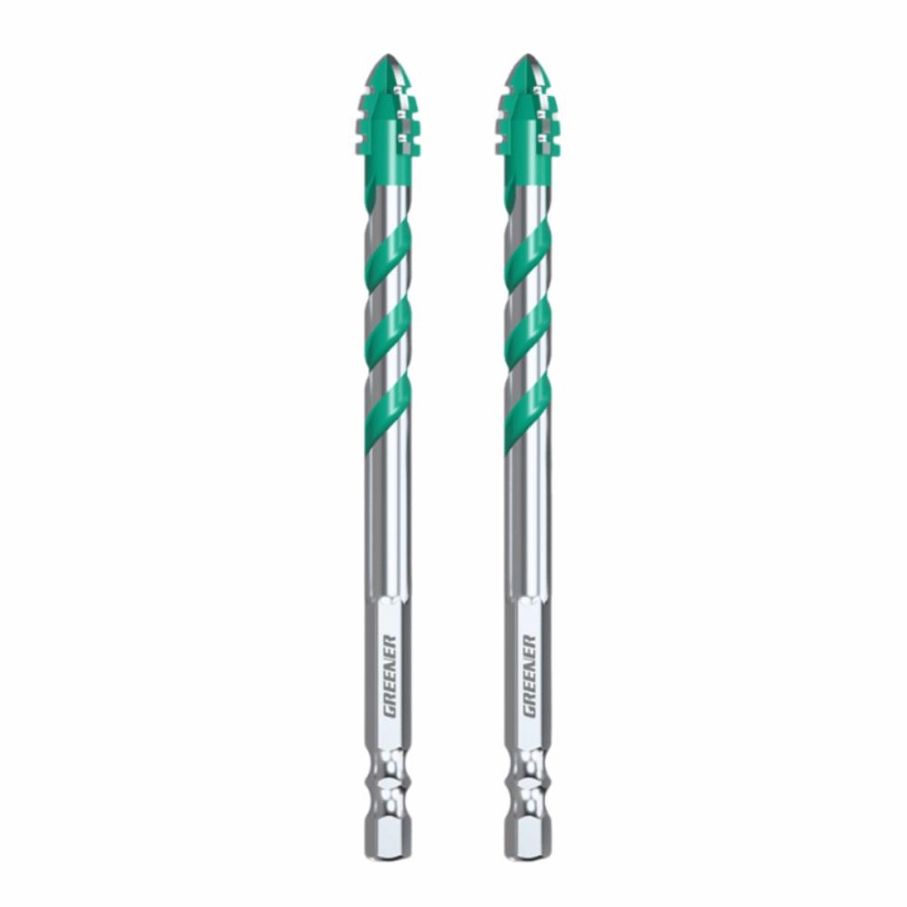 2Pcs High Hardness Concrete Metal Drilling Bits High-Speed Dry Drilling Bits  Glass Marble